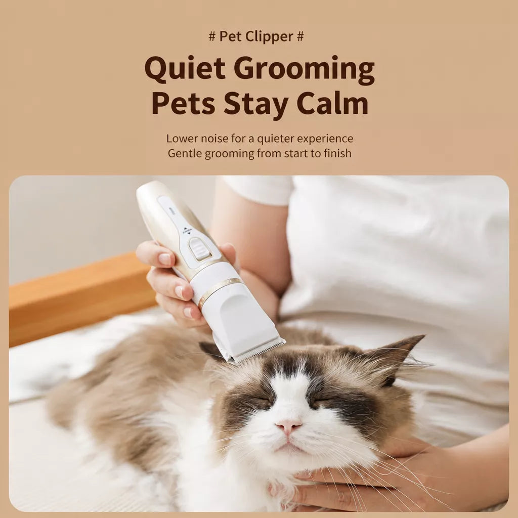 Pet Hair Clipper and Paw Trimmer for Dogs and Cats