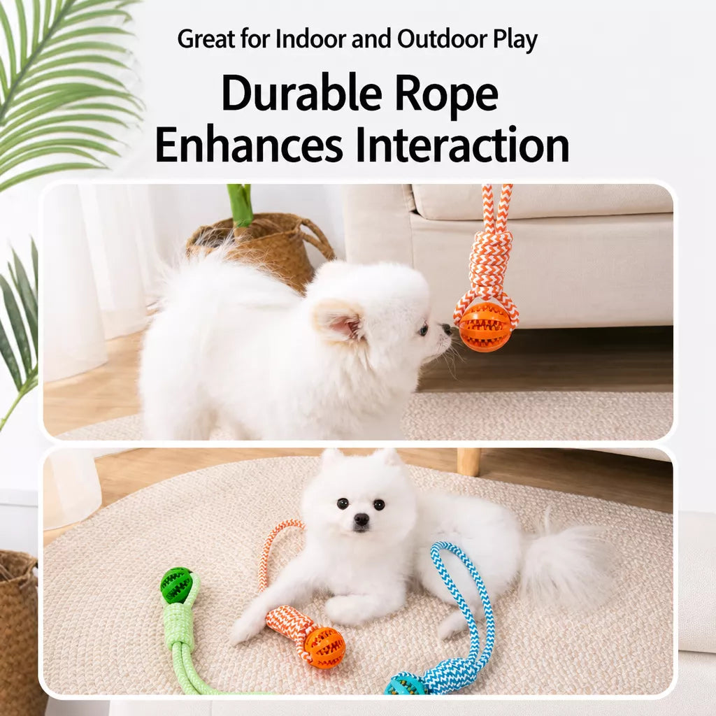 Knotted Rope Dog Toy for Tug, Fetch & Chew Play