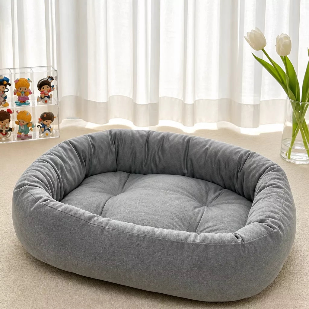All-Season Dog & Cat Bed with Removable, Washable Cover