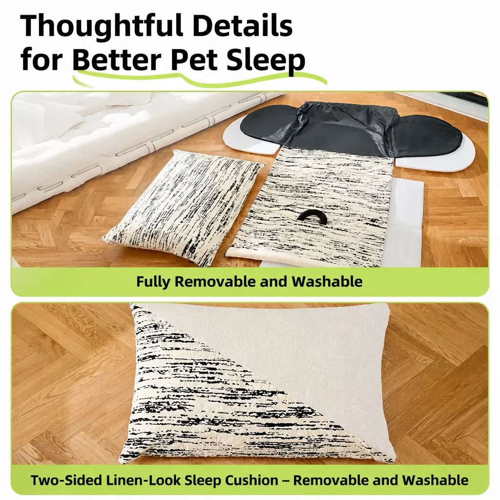 Pet Tent Bed with Removable Washable Mat