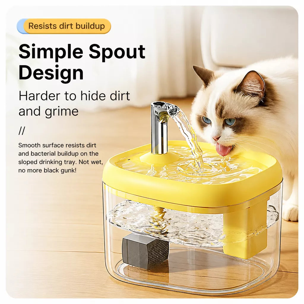 Automatic Pet Water Fountain with Quiet Circulating Flow