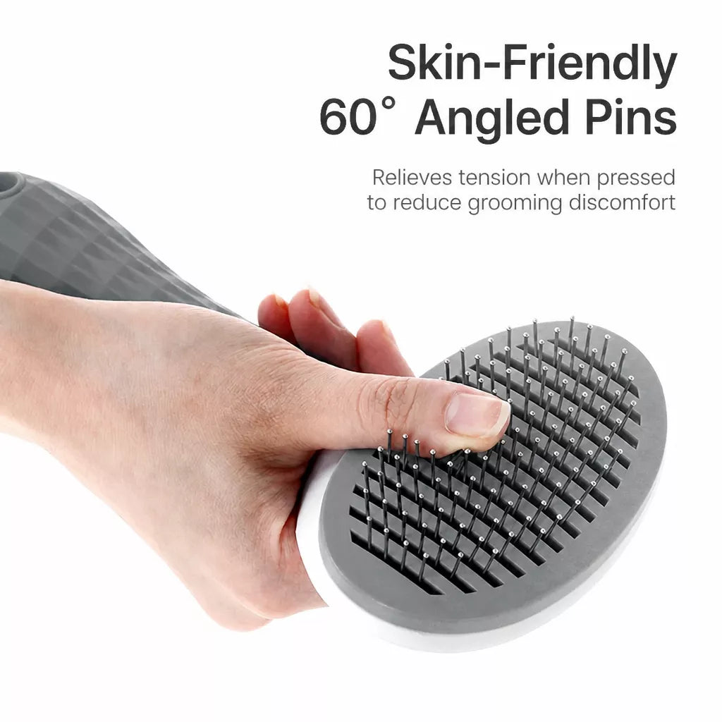 Self-Cleaning Pin Brush for Dogs & Cats