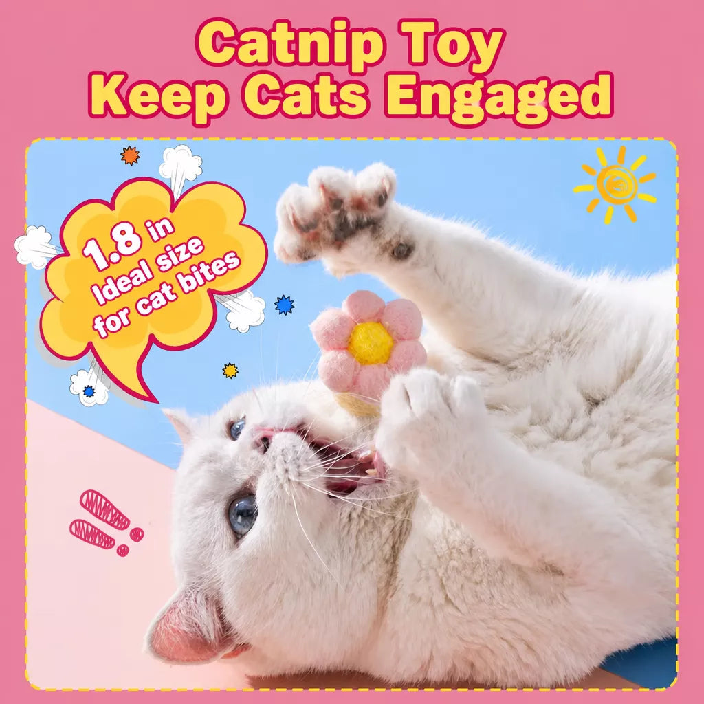 Flower Bell Ball Cat Toy