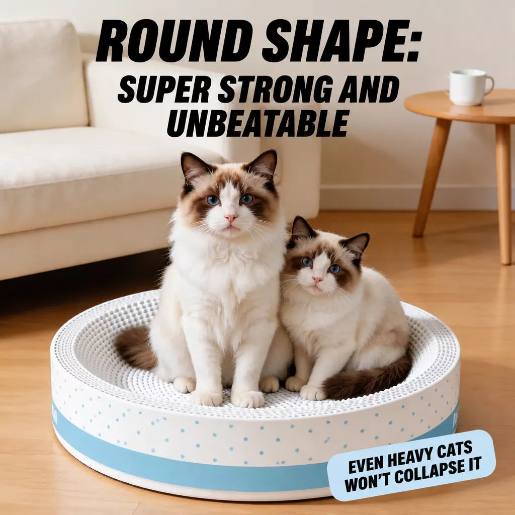 Corrugated Cardboard Cat Scratcher Bed