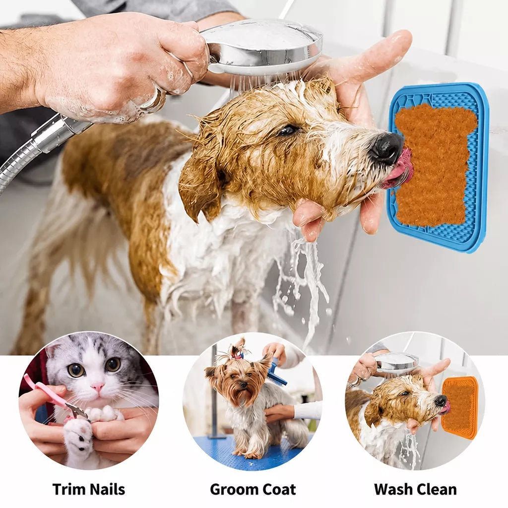 Silicone Slow Feeder Lick Mat for Dogs and Cats