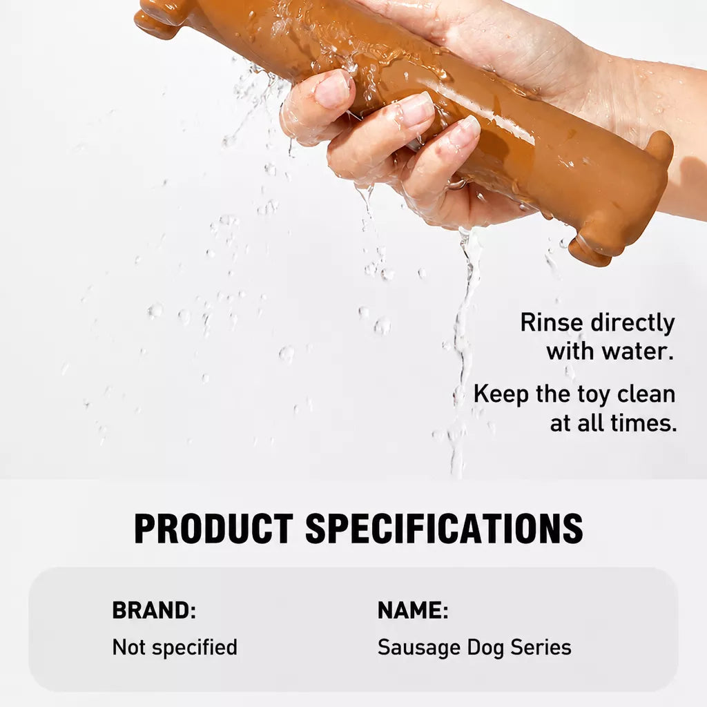 Long Latex Squeaky Dog Toy for Small and Medium Dogs