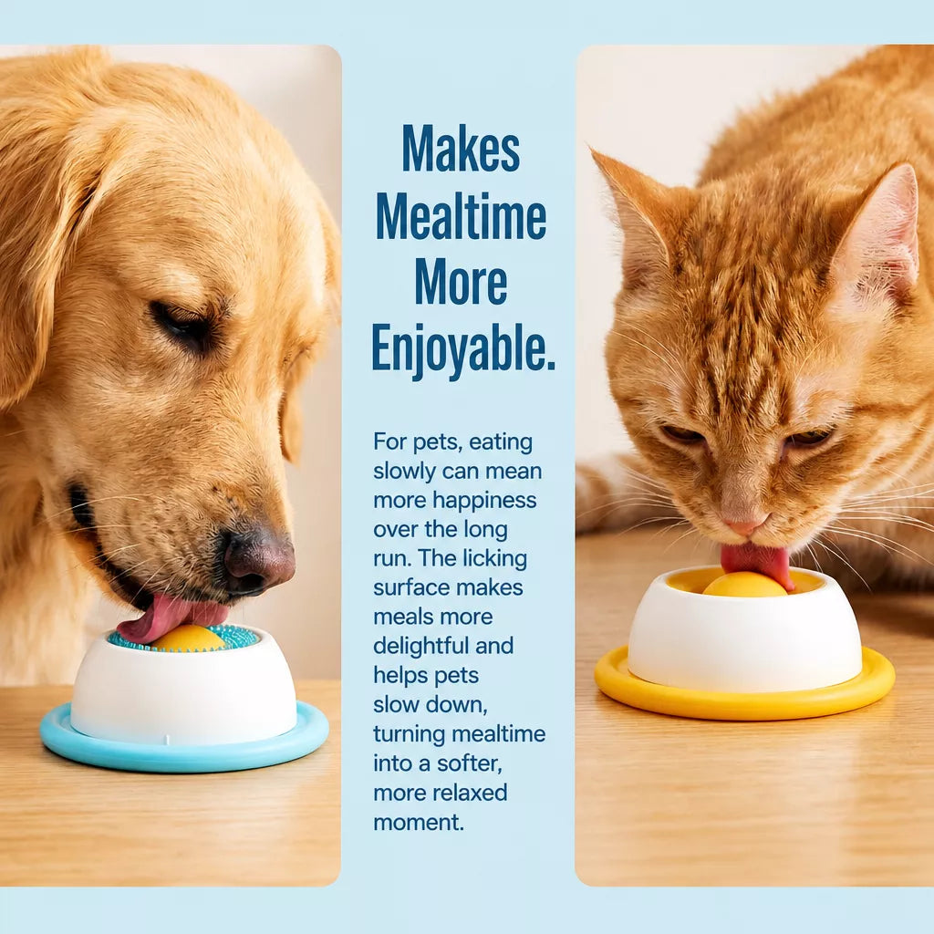 Interactive Treat-Dispensing Slow Feeder Toy for Dogs & Cats
