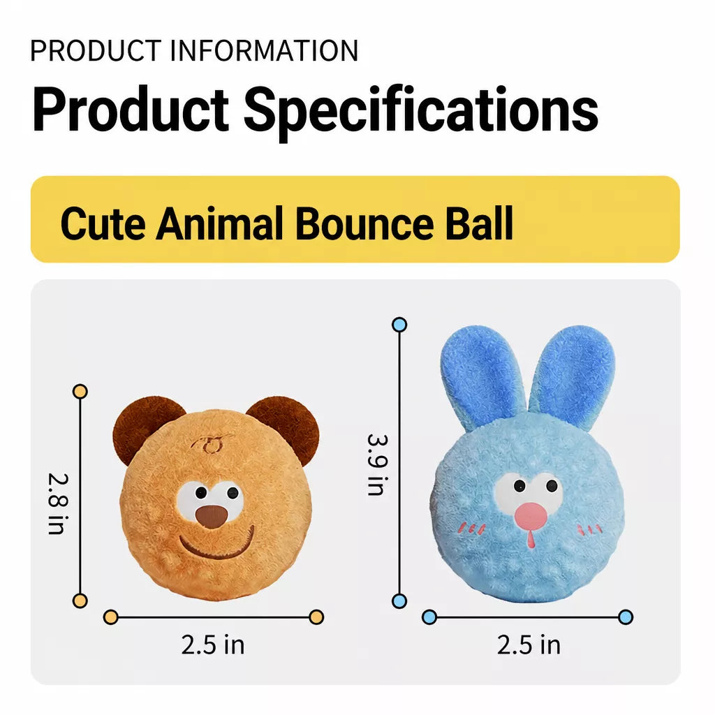 Squeaky Elastic Ball Dog Toy