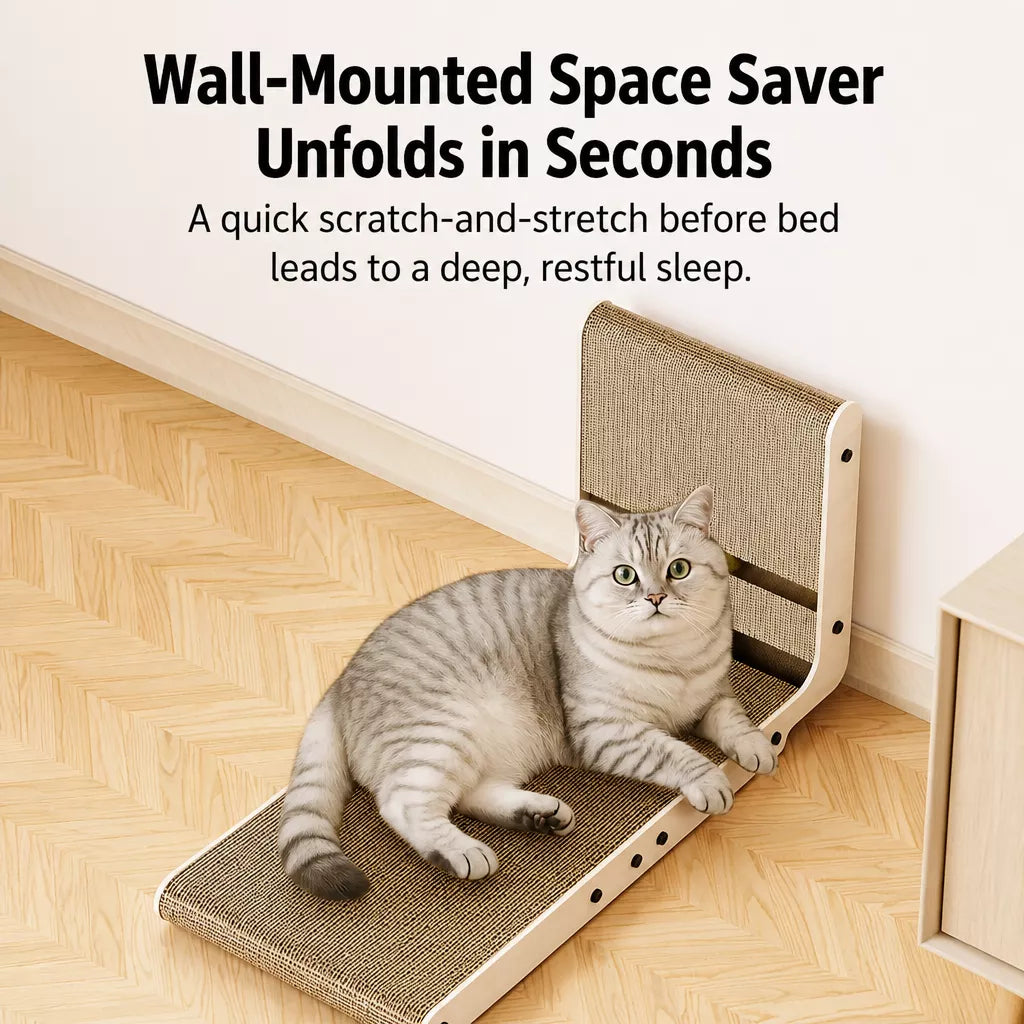 L-Shaped Kraft Paper Cat Scratcher