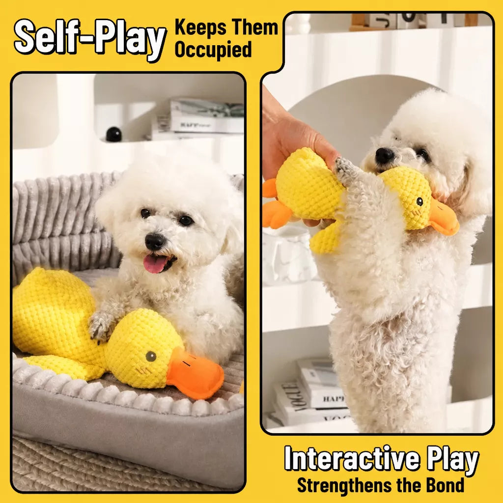 Plush Squeaky Duck Toy for Dogs and Cats