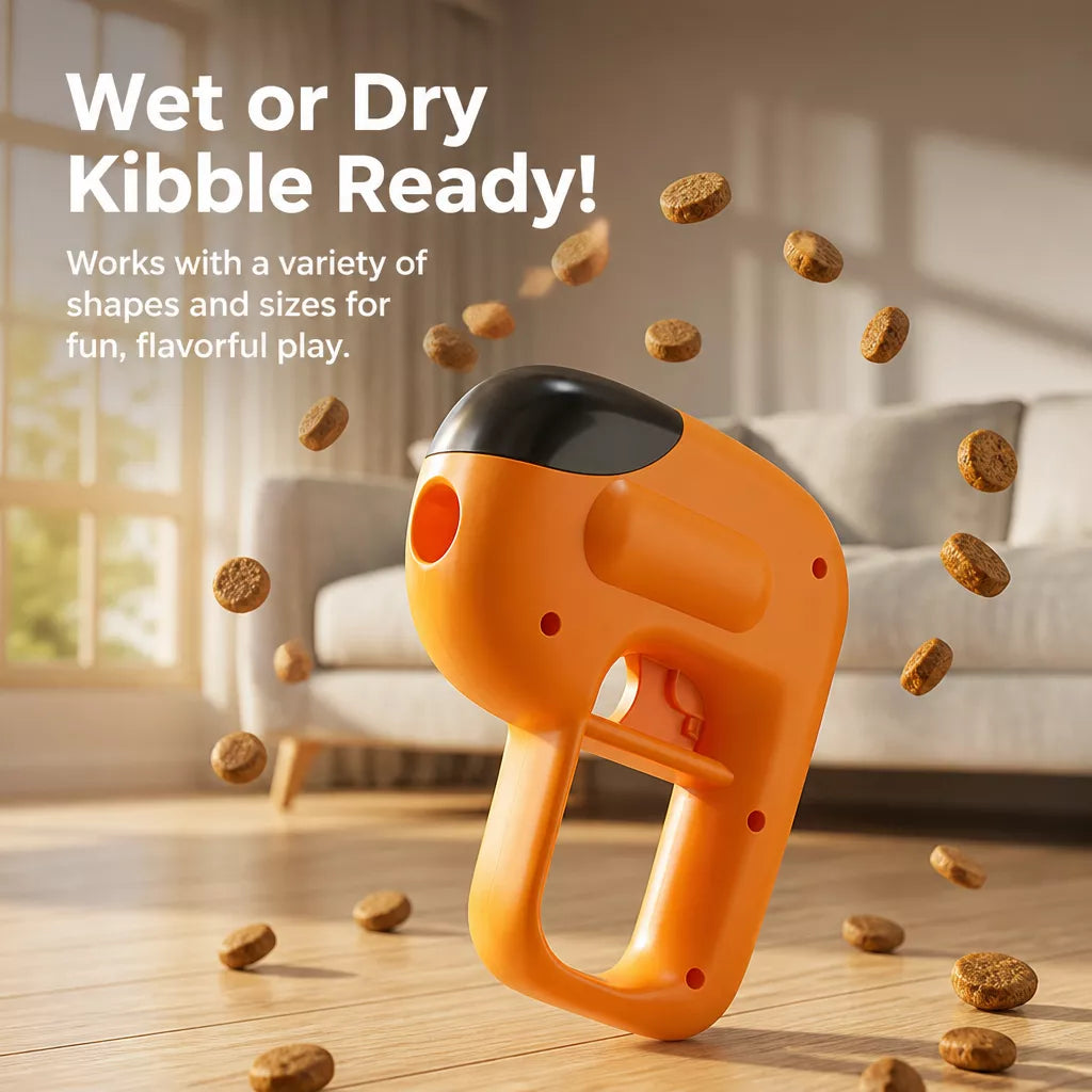 Interactive Dog Treat-Dispensing Launcher Toy