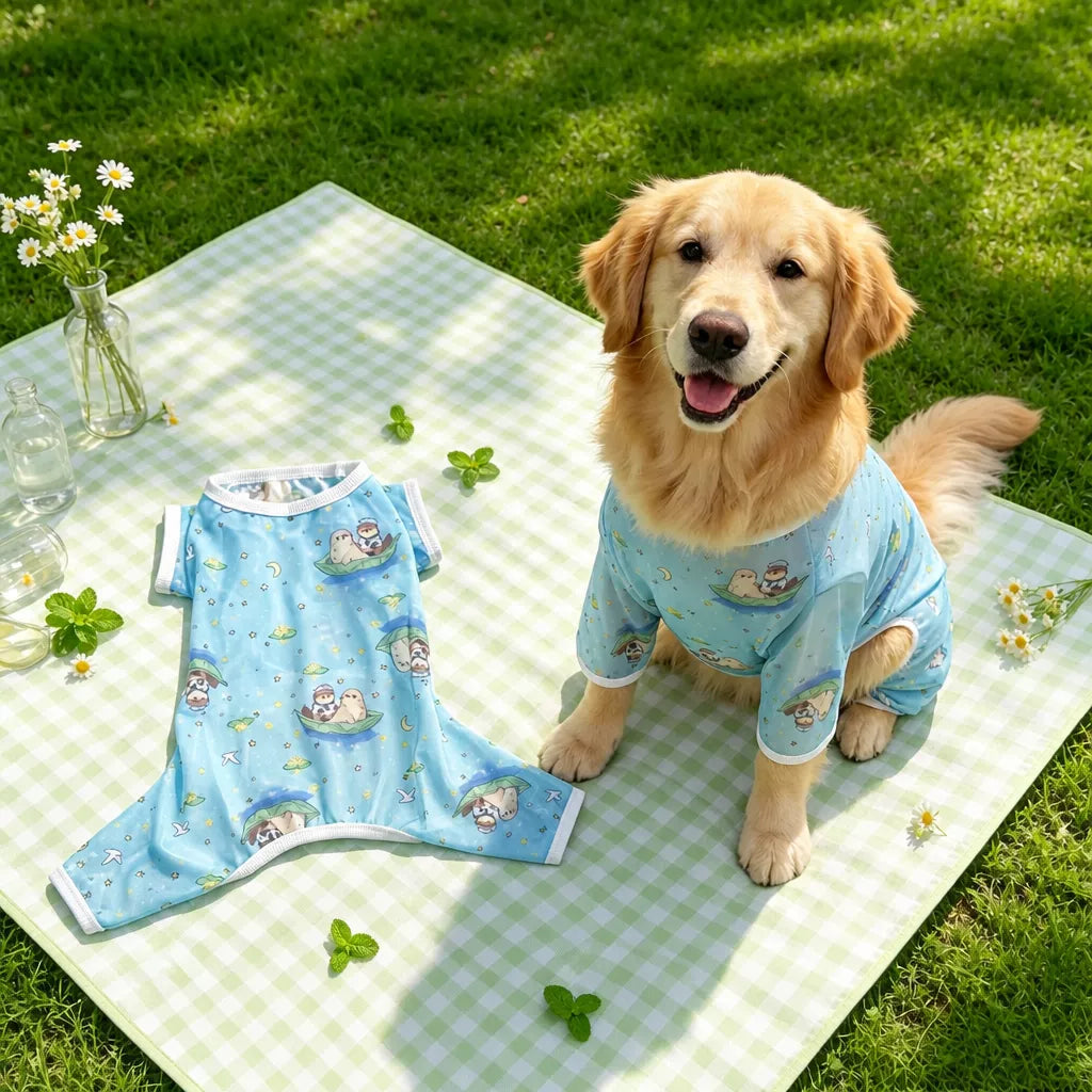 Lightweight Four-Leg Dog Shirt for Summer
