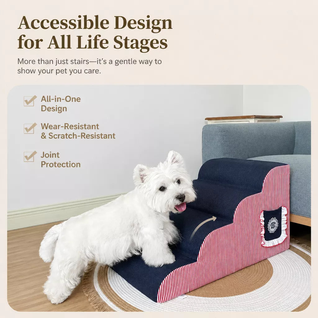 Removable Pet Stairs for Small Dogs, Sofas and Beds