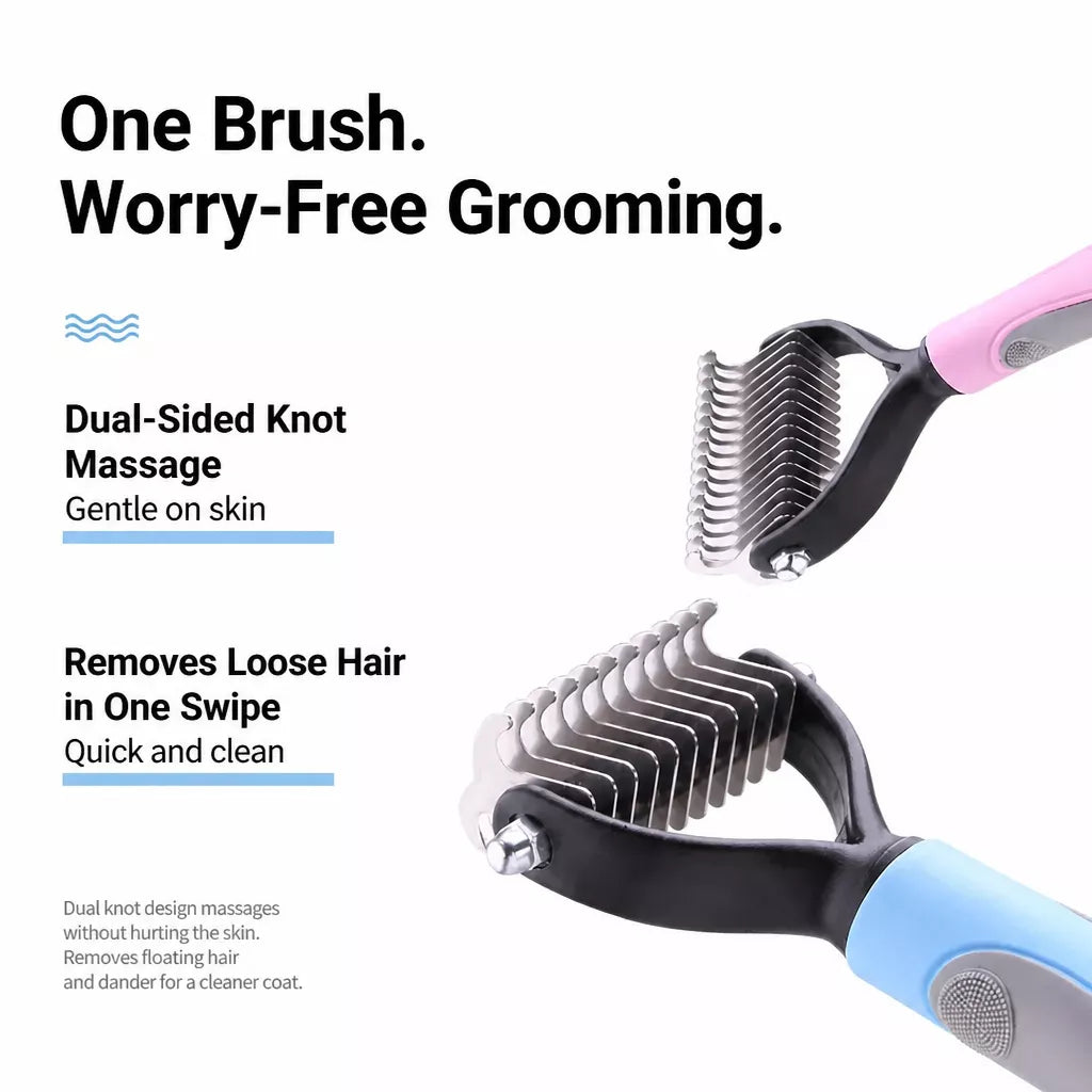 Double-Sided Pet Detangling & Thinning Comb