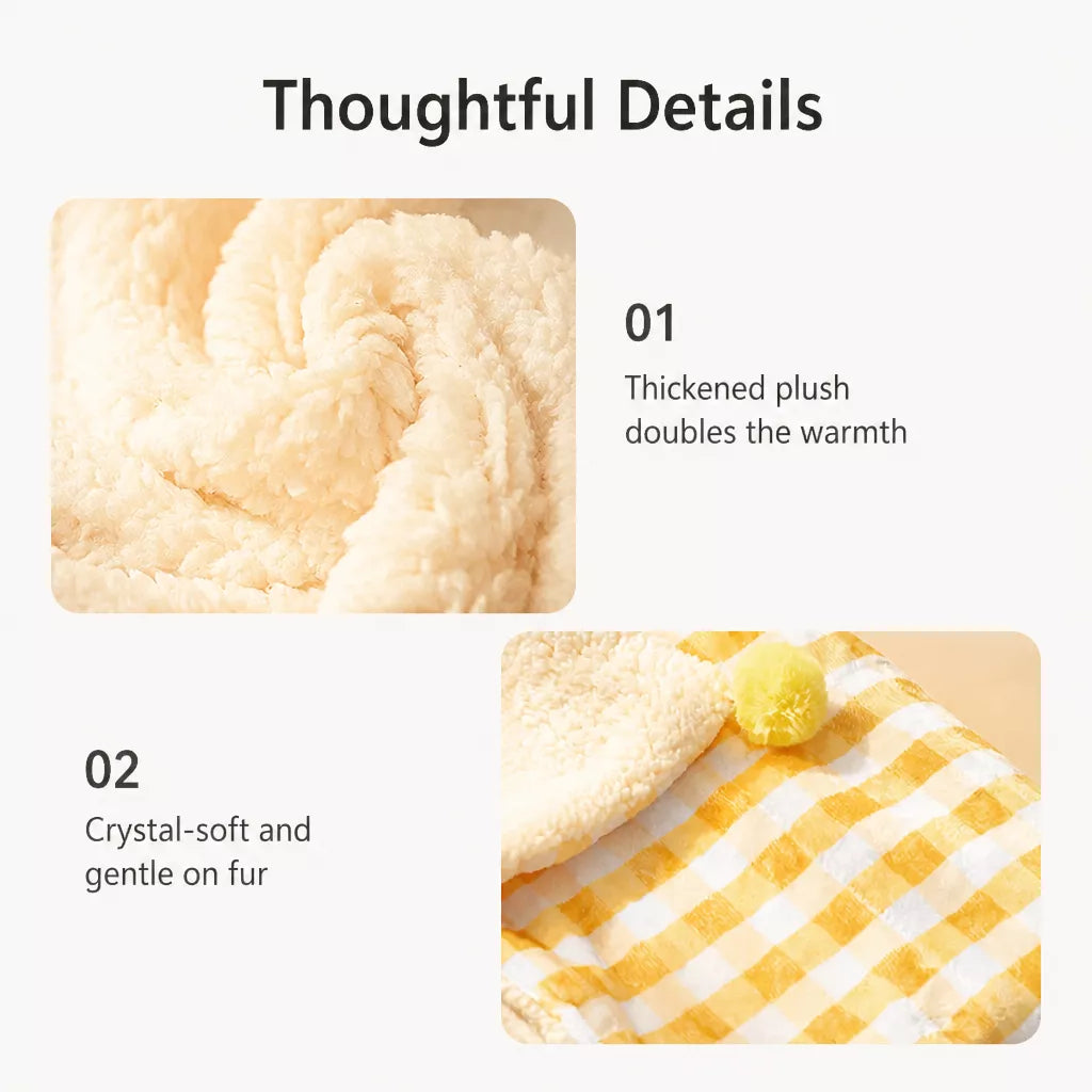Cotton-Linen Pet Bed Mat and Blanket for Cats and Dogs