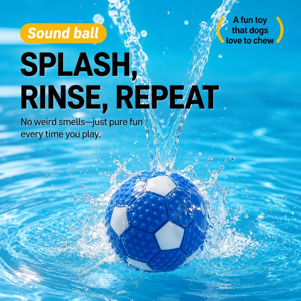 Squeaky Vinyl Sports Ball Toys for Small and Medium Dogs