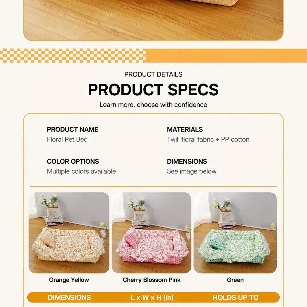 Pet Sofa Bed for Cats and Dogs