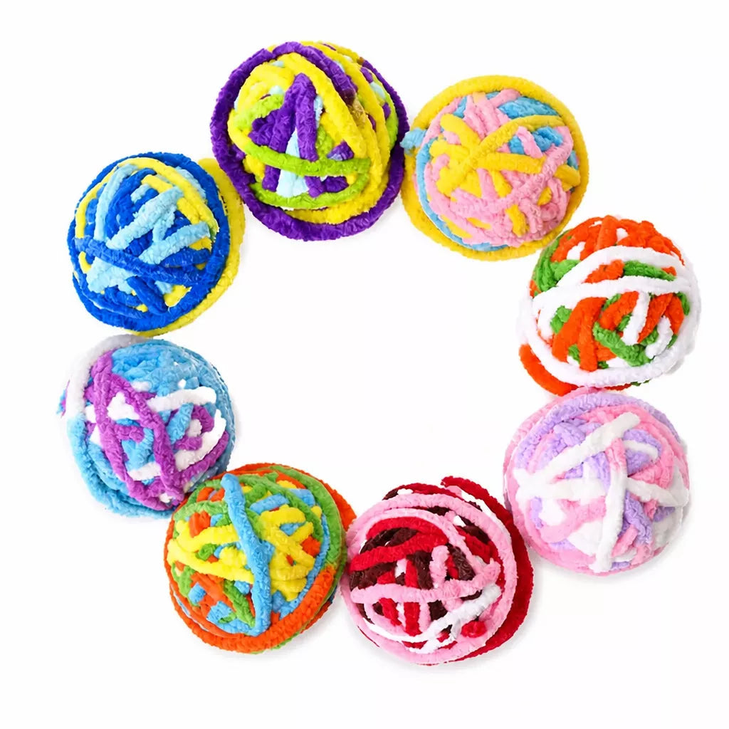 Hanging Yarn Ball Cat Toys