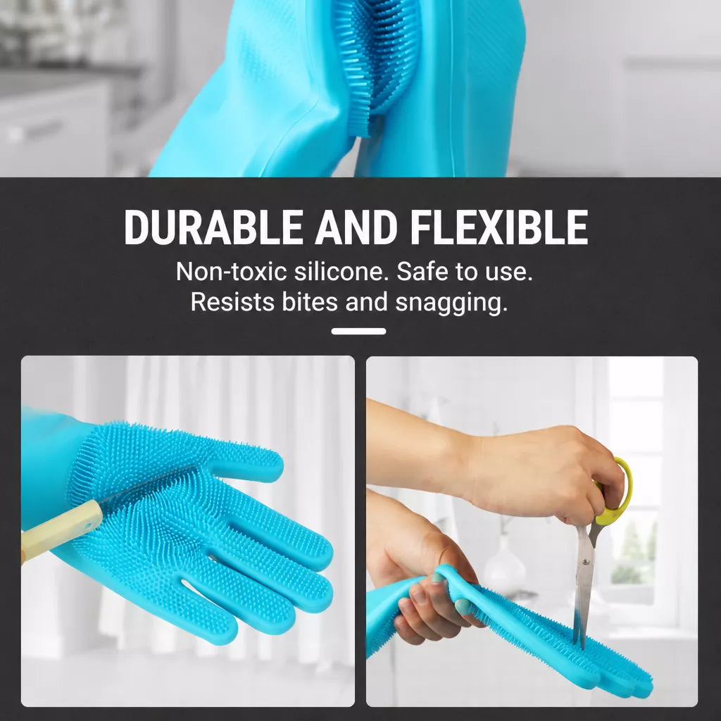 Pet Bathing & Grooming Gloves
