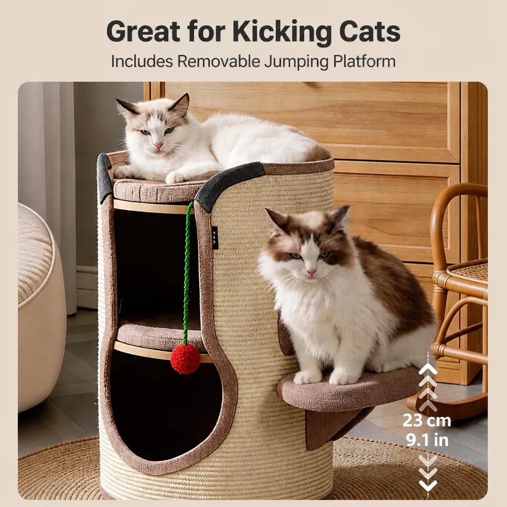 Cat Scratching Barrel Climbing Tower