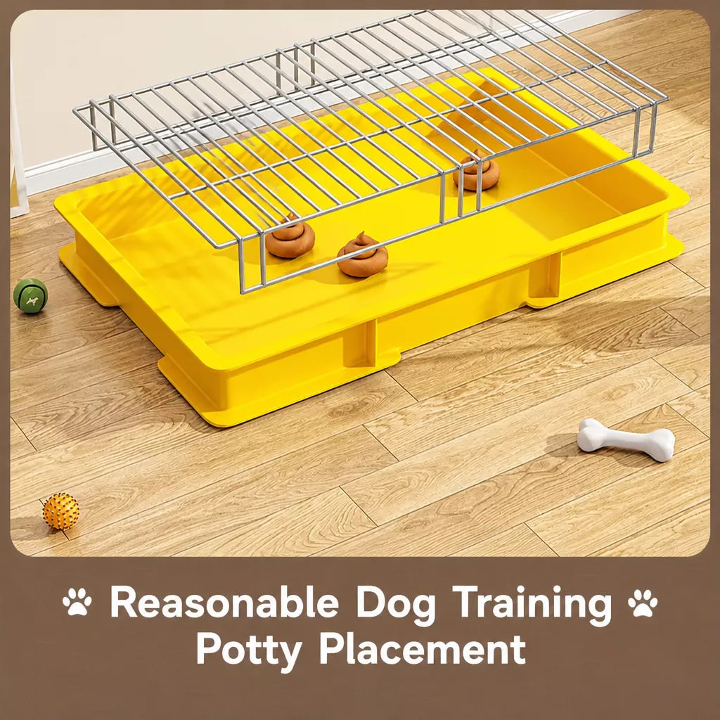 Dog Potty Training Tray with Grate for Small to Large Dogs