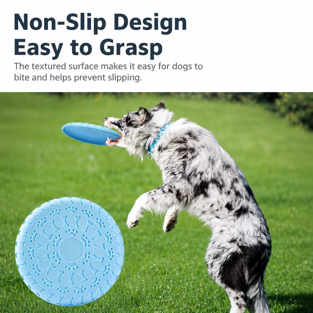 Soft Resin Dog Frisbee for Outdoor Fetch and Training