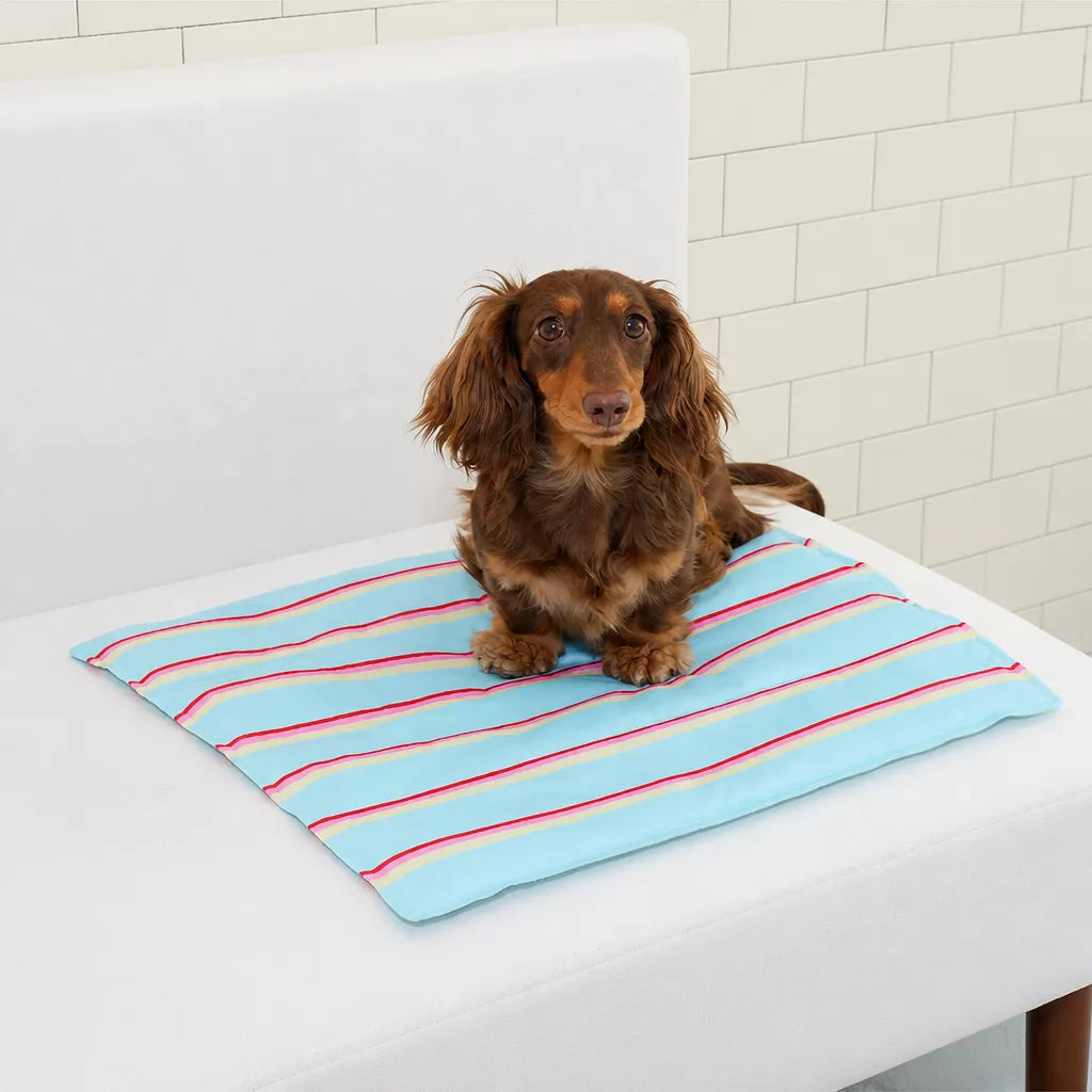 Striped Gel Pet Mat for Dogs and Cats