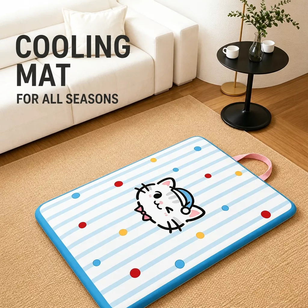 Waterproof Striped Pet Bed Mat for Dogs & Cats