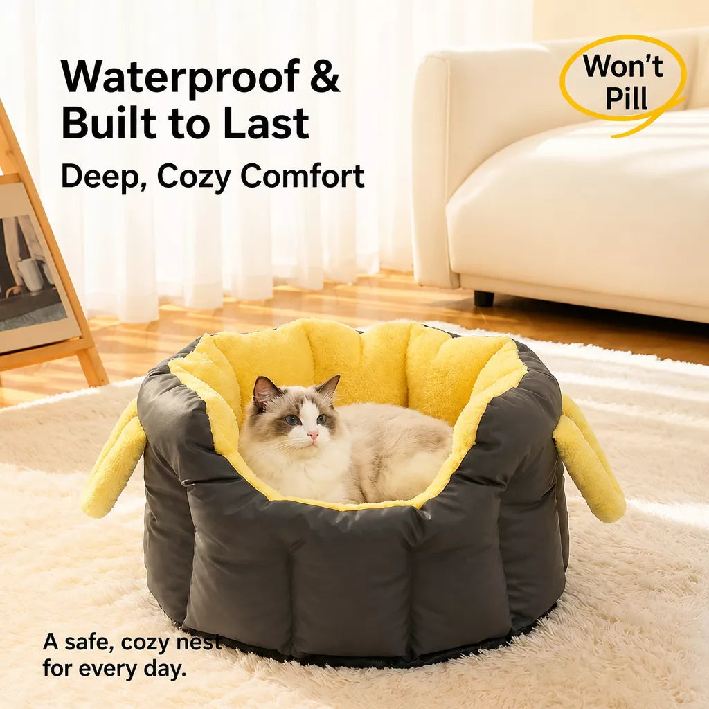 Enclosed Pet Car Carrier for Cats and Small Dogs