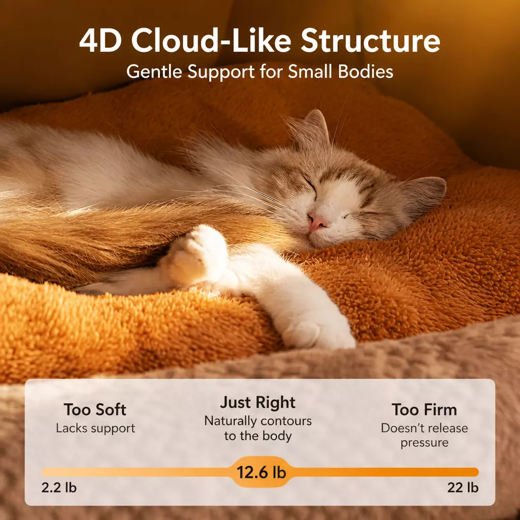 Enclosed Pet Bed with Removable Cover for Cats and Dogs