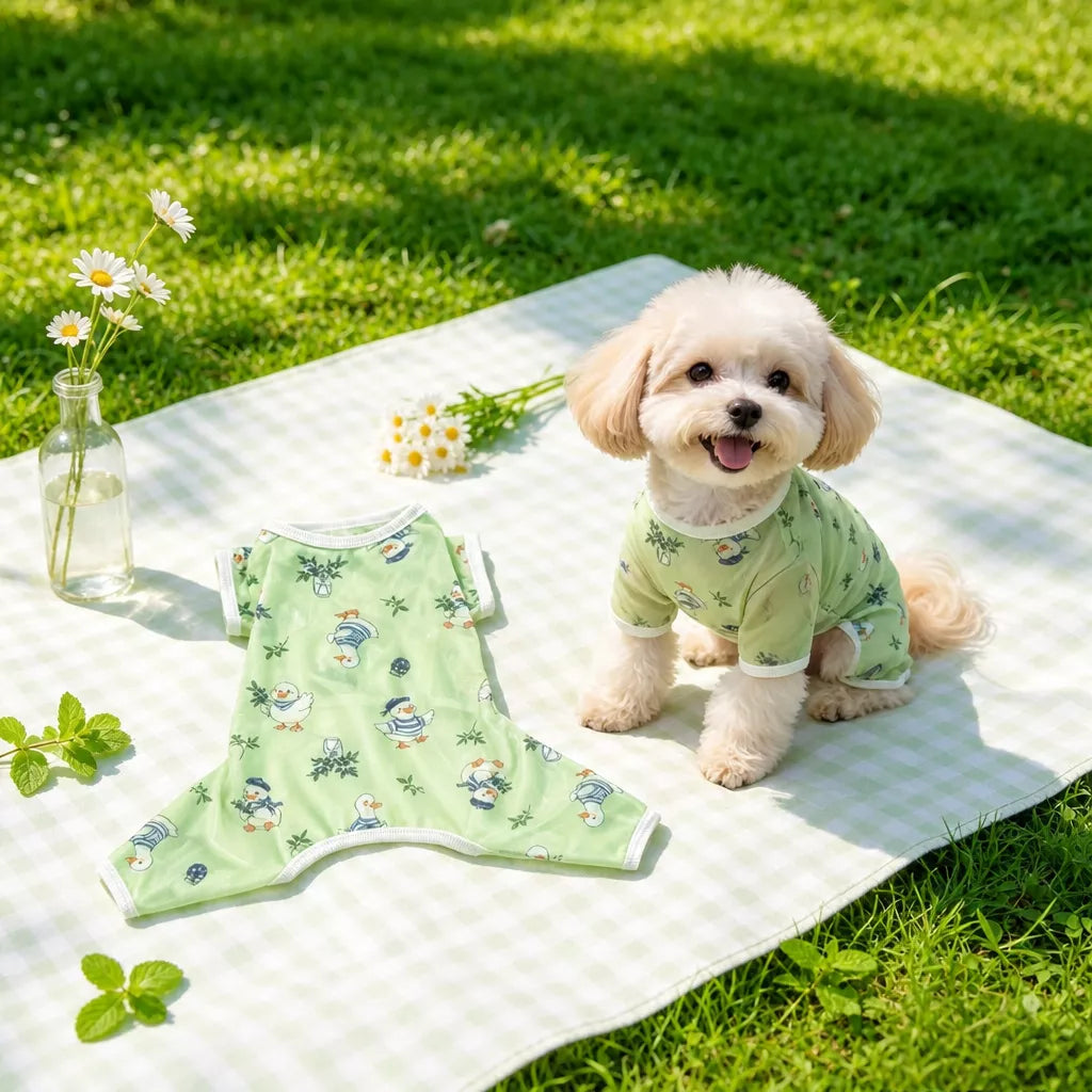 Lightweight Four-Leg Dog Shirt for Summer
