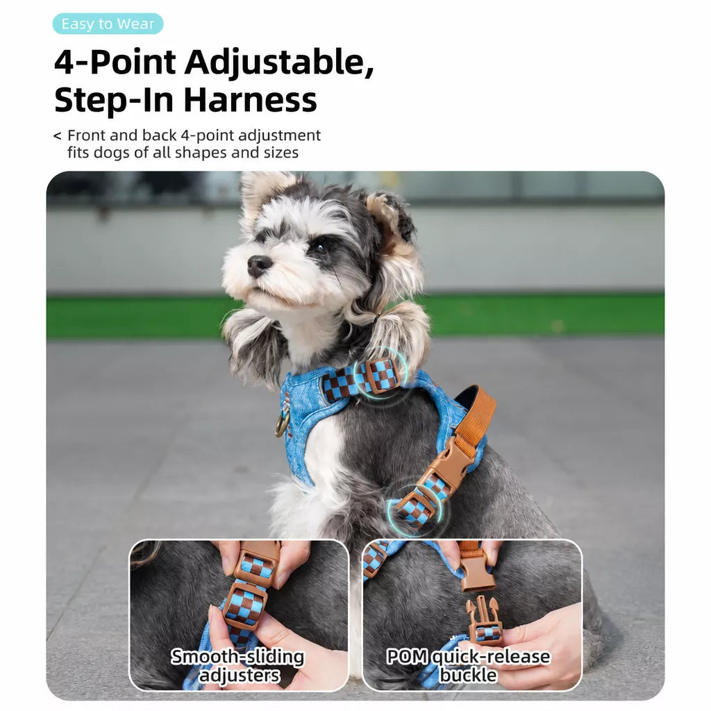 Adjustable Polyester Dog Vest Harness and Leash