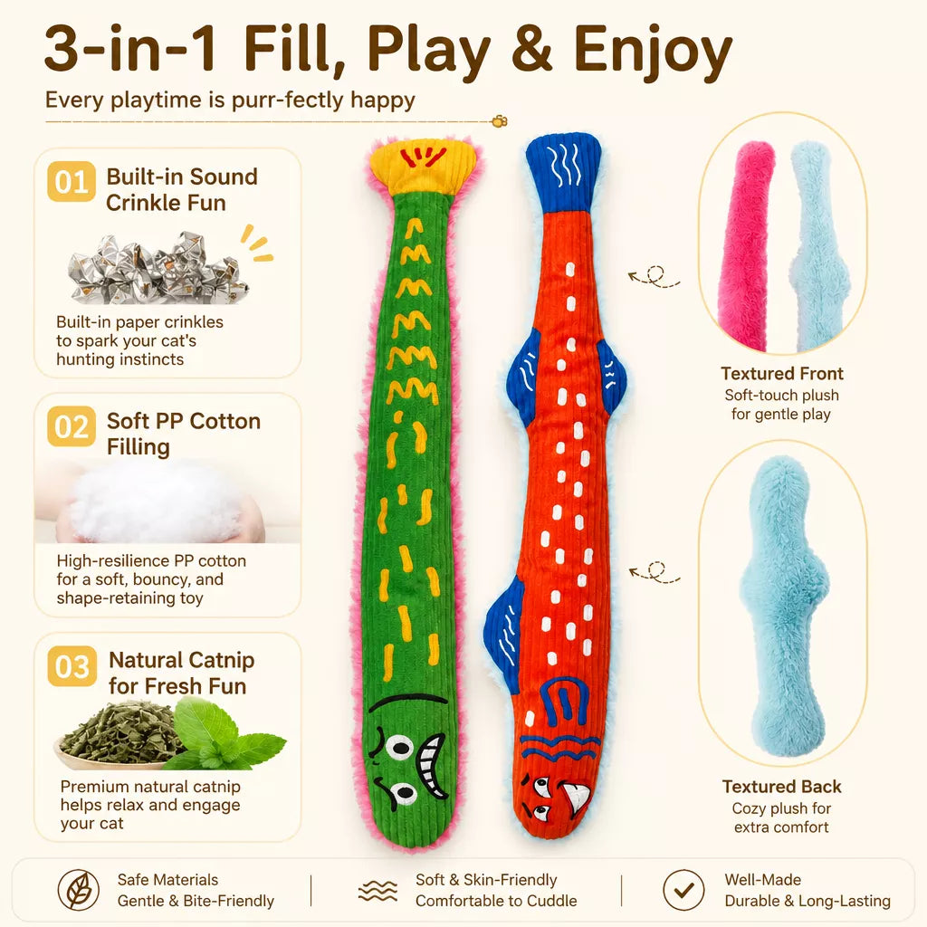 Fish Crinkle Cat Toy
