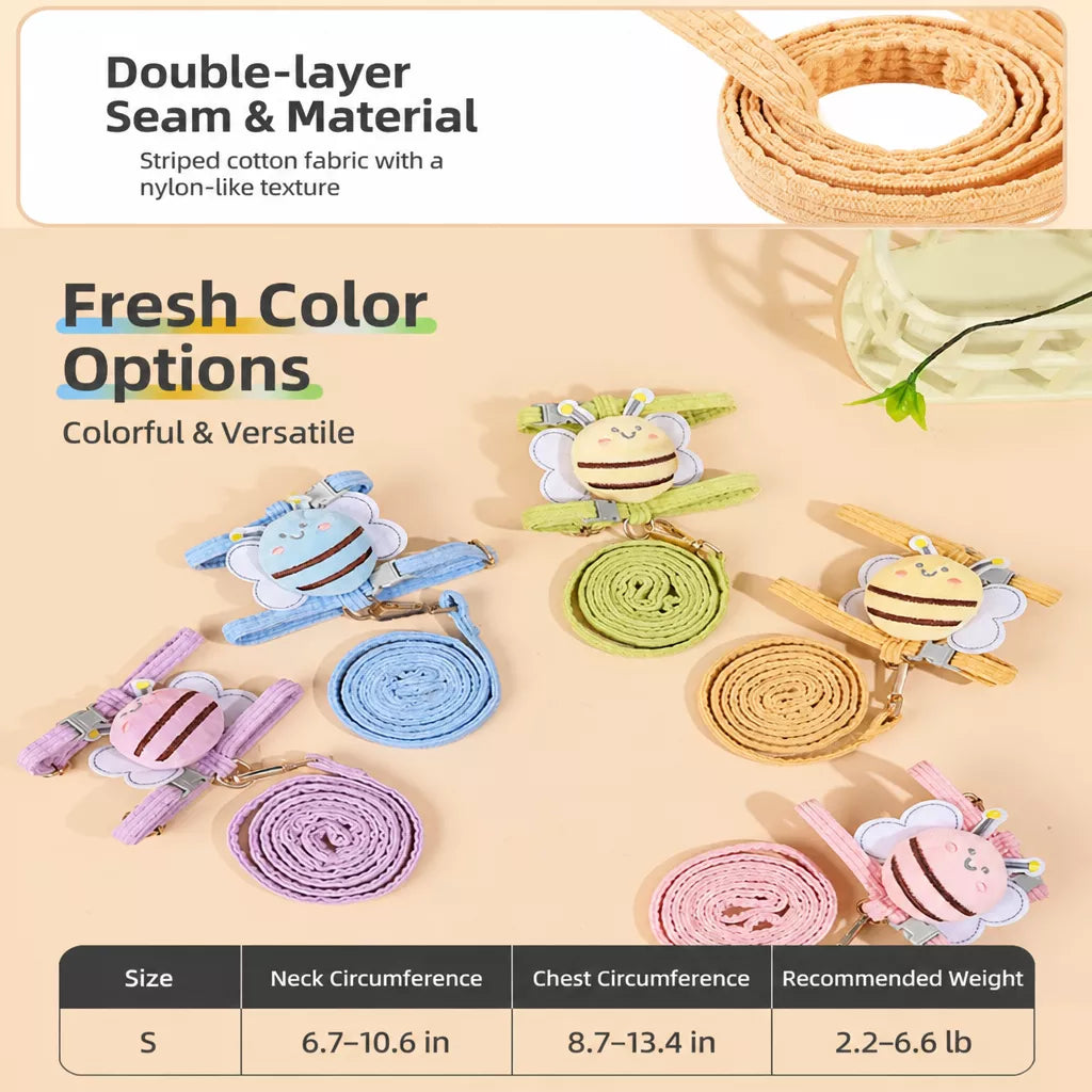 Nylon Cat Harness with Leash
