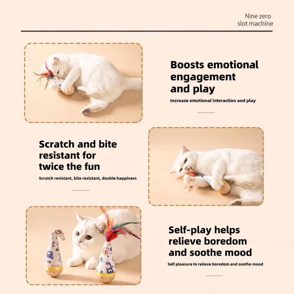 Feather Wobble Cat Toy