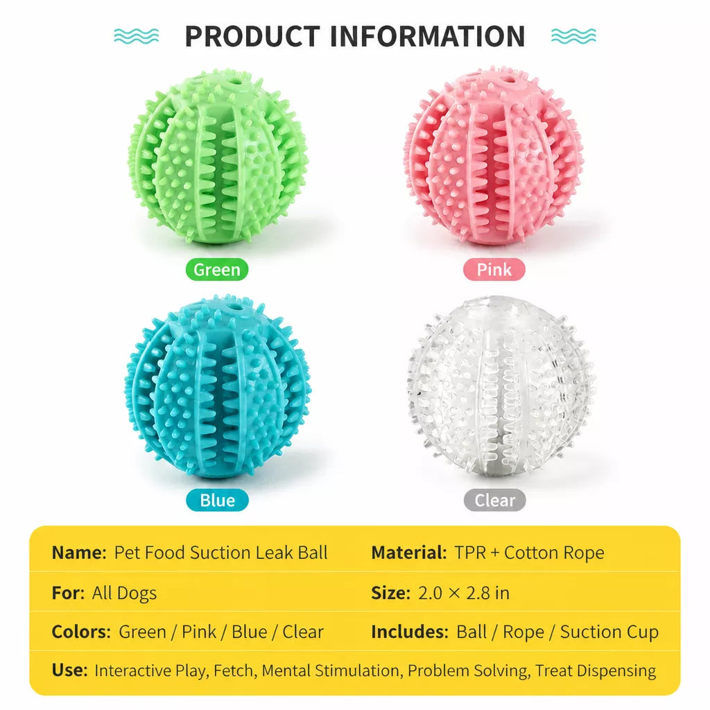 Suction Cup Treat-Dispensing Dog Toy
