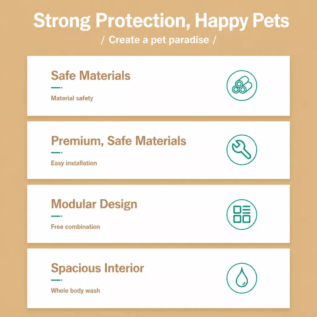 Indoor Pet Playpen with Door for Small Dogs