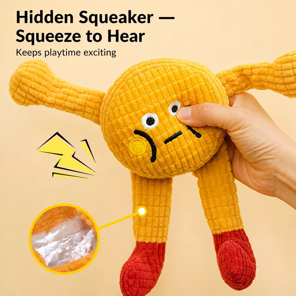 Waffle Plush Cat Toy with Crinkle Sound & Catnip