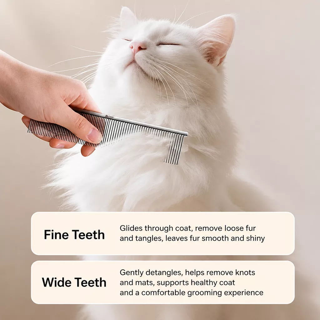 Pet Grooming Detangling Comb for Cats and Dogs