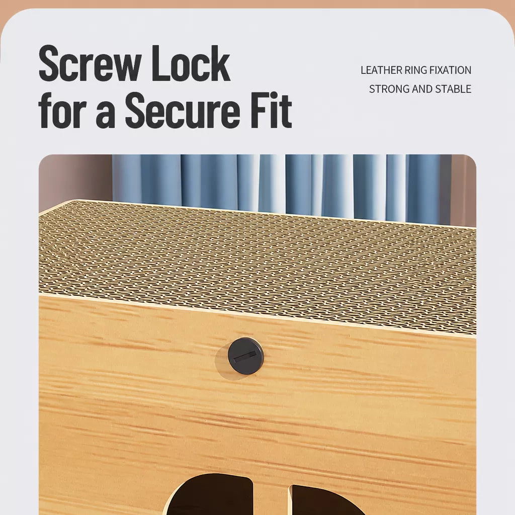 Corrugated Cardboard Cat Scratcher House