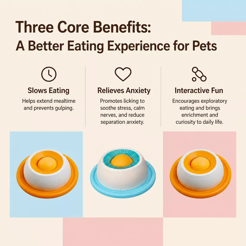 Interactive Treat-Dispensing Slow Feeder Toy for Dogs & Cats