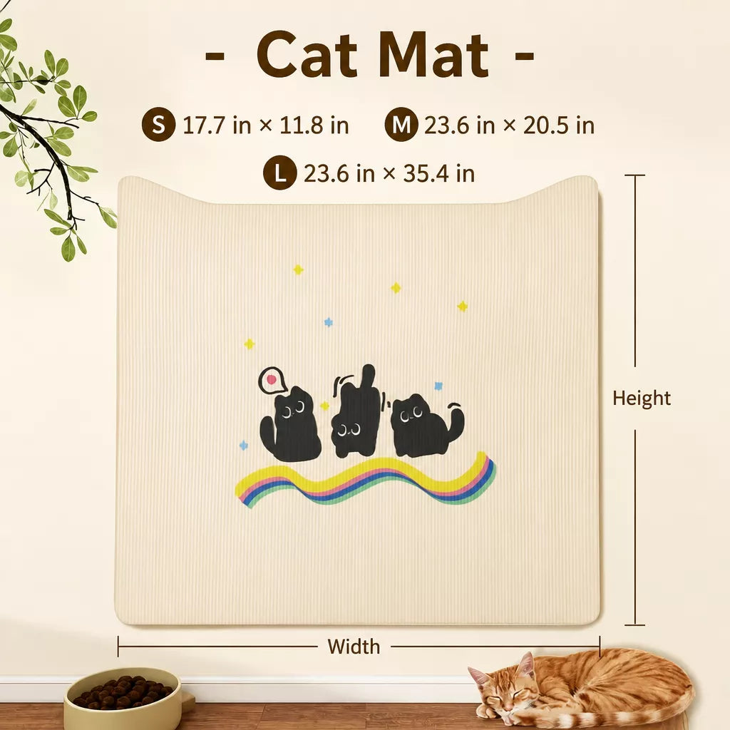 Self-Adhesive Cat Scratching Mat for Doors