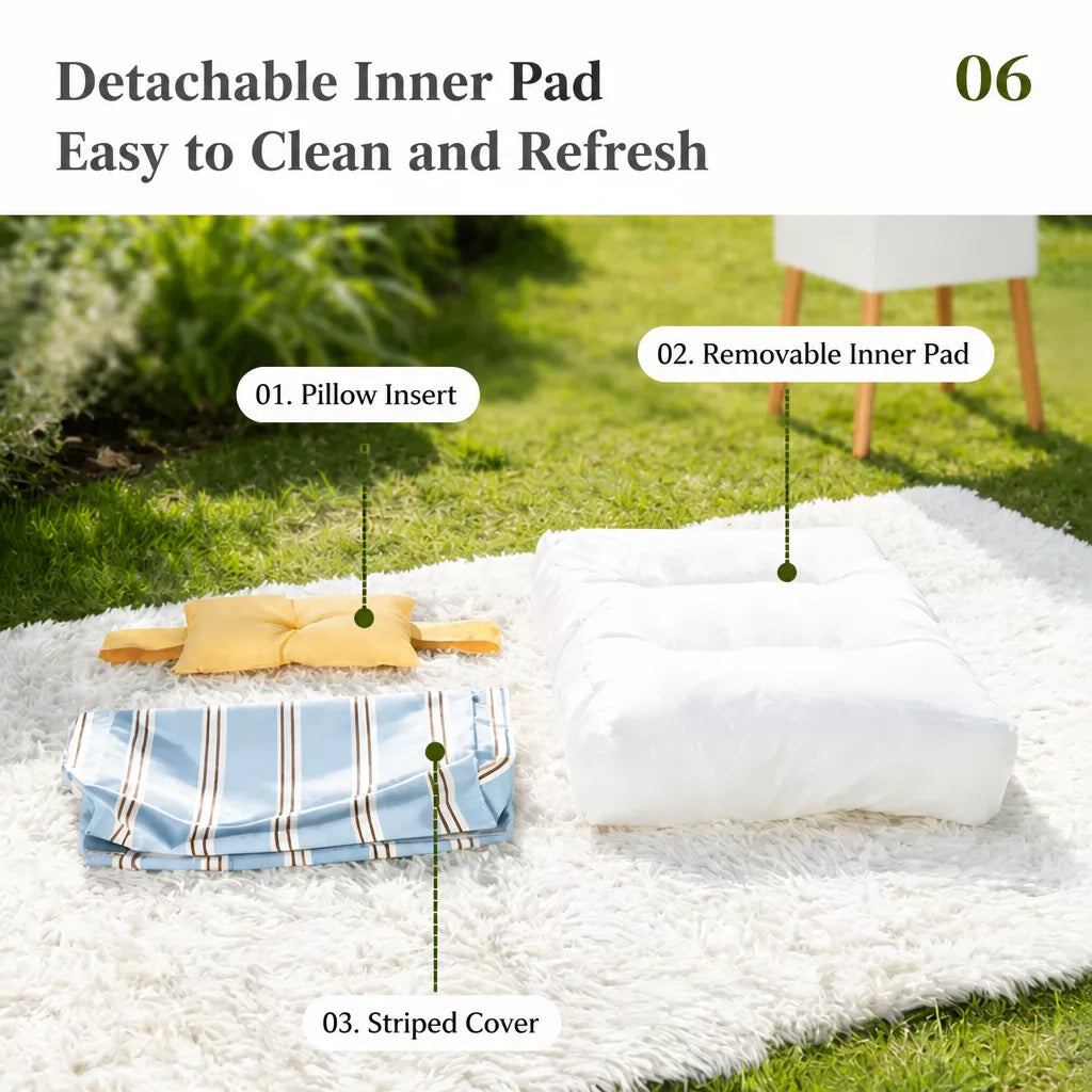 Removable Washable Pet Bed for Cats and Small to Medium Dogs
