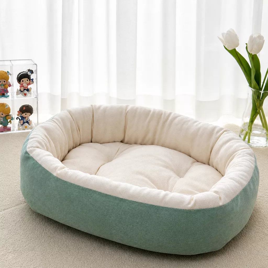 All-Season Dog & Cat Bed with Removable, Washable Cover