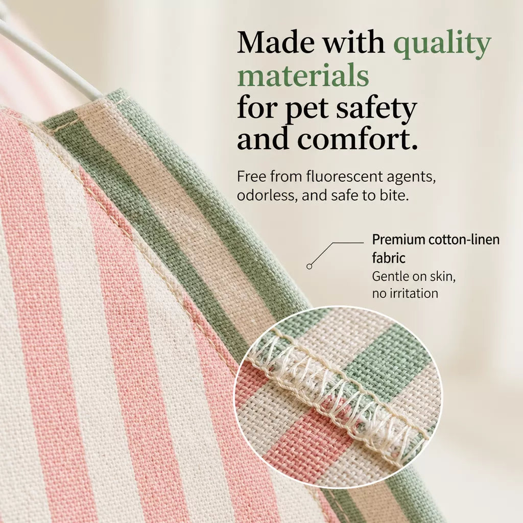 Indoor Tent Bed for Cats and Dogs with Reversible Cushion