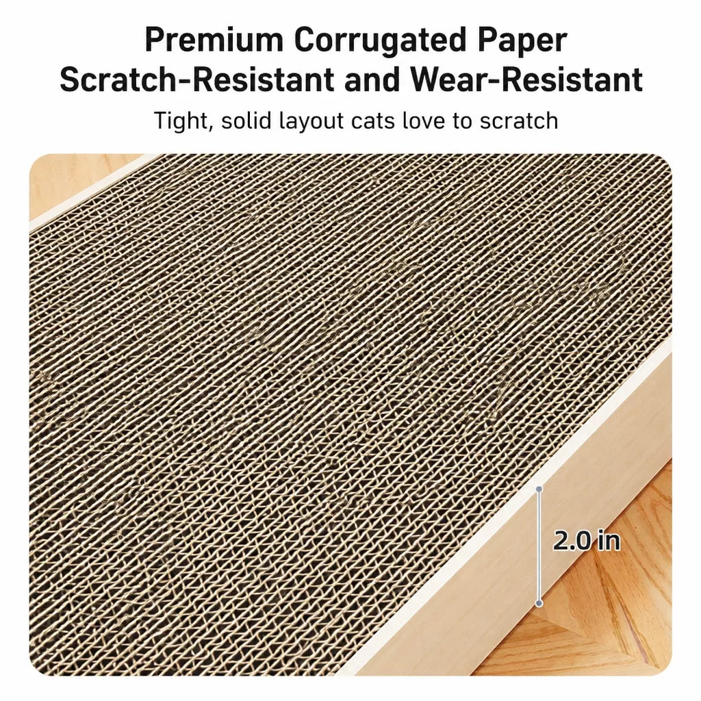 L-Shaped Kraft Paper Cat Scratcher