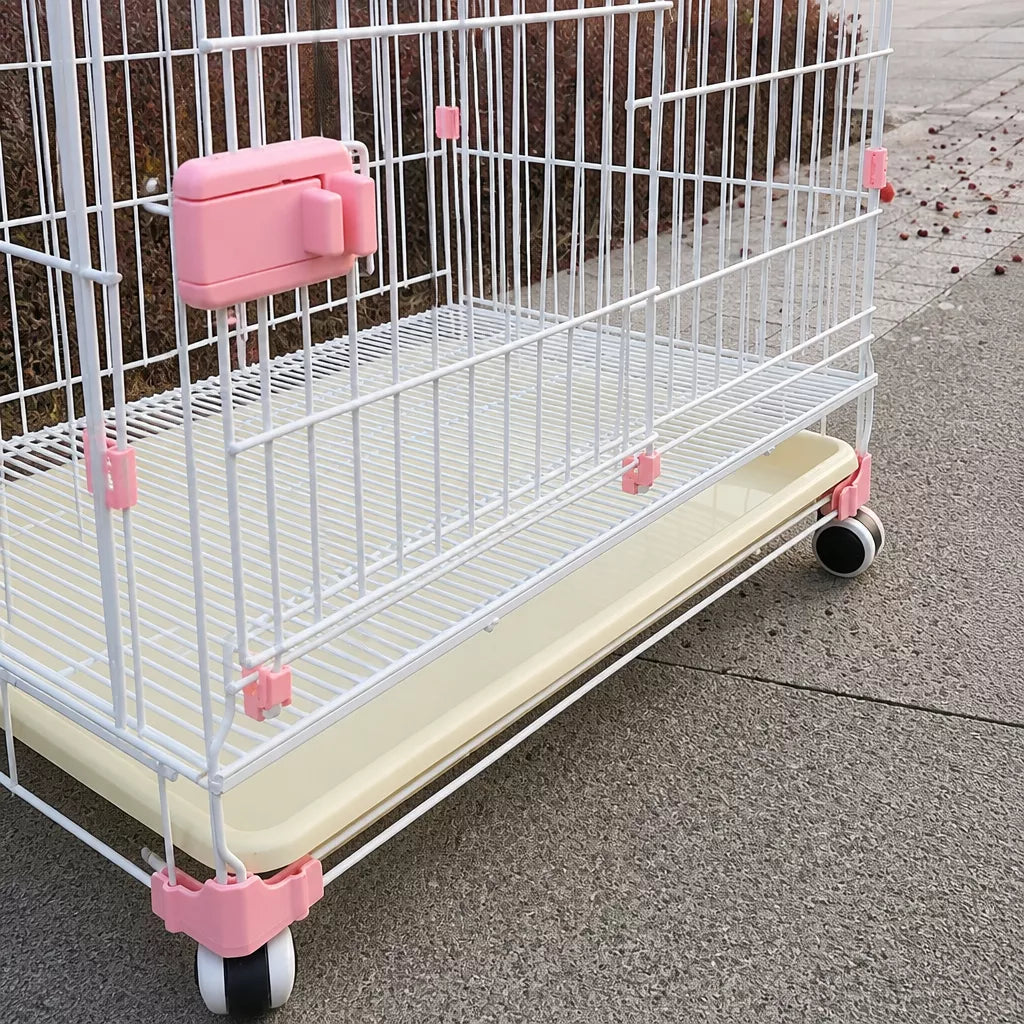 Stackable Metal Dog Crate with Sliding Door