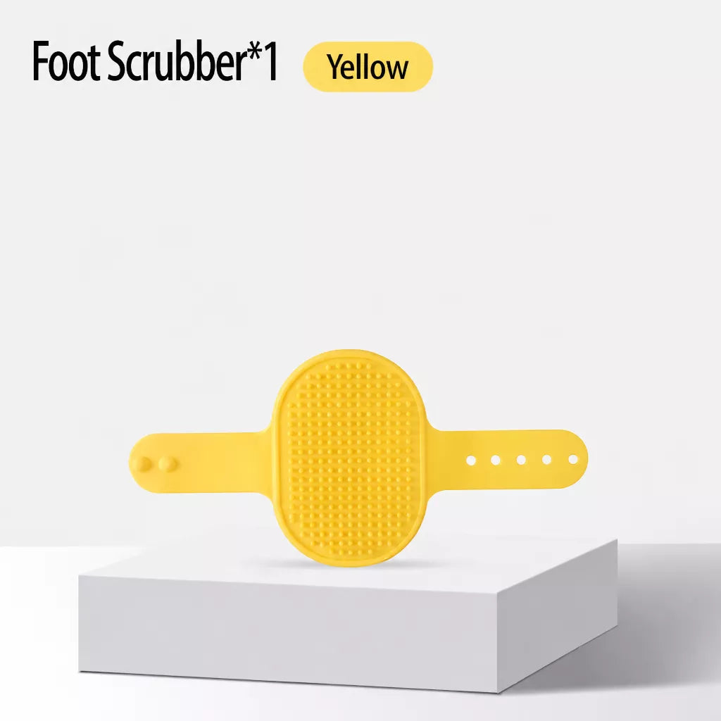 Strap-On Silicone Cat Grooming Brush for Table Legs