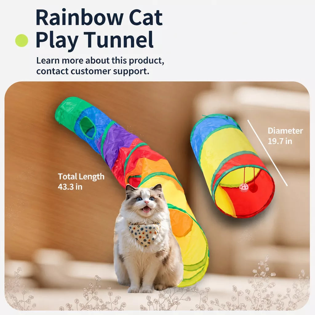 Cat Tunnel Toy for Indoor Play