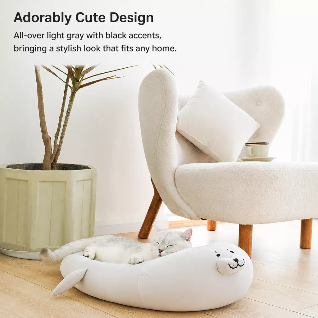 Semi-Enclosed Washable Pet Bed for Cats and Dogs